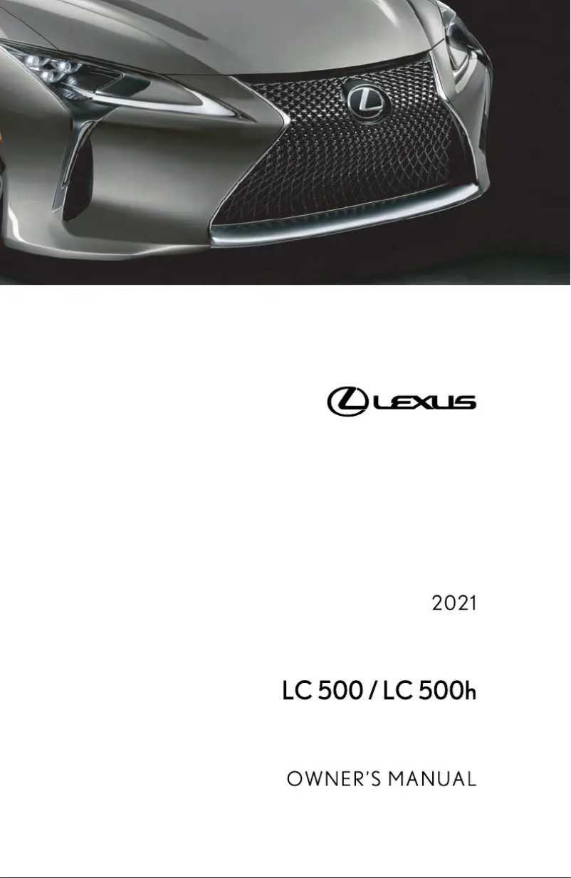 Imagen de la primera página del manual del dispositivo LC 500h (2021)