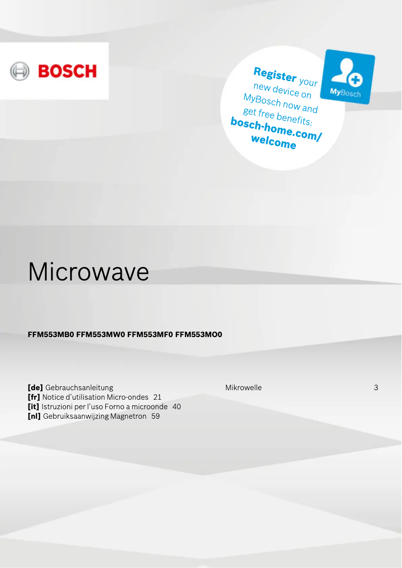 Imagen de la primera página del manual del dispositivo FFM553MO0