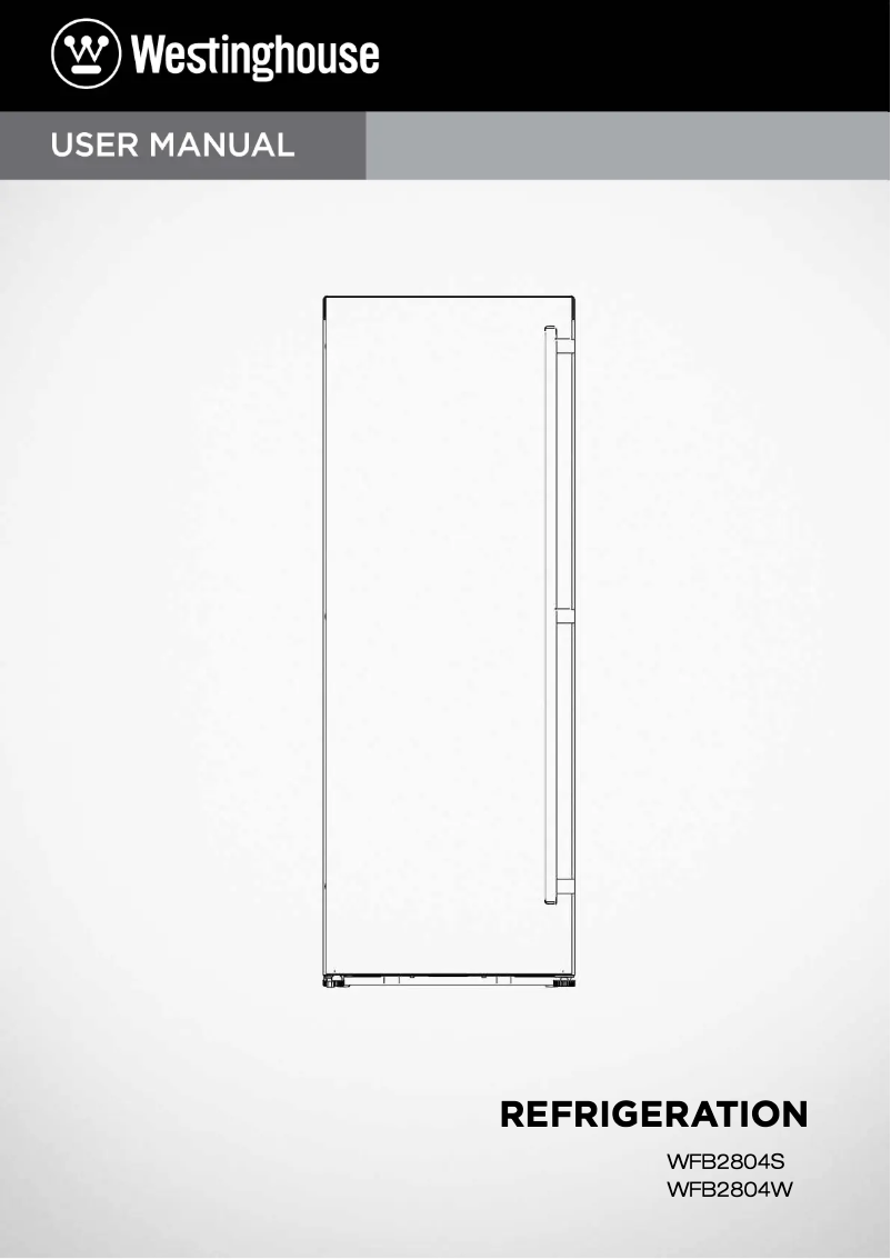 Page n°1 - Manuel utilisateur Westinghouse WFB2804SA