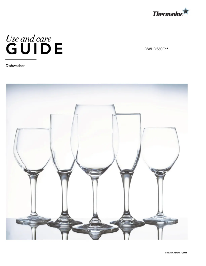 Page 1 de la notice Manuel utilisateur Thermador DWHD560CFM
