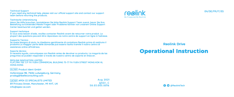 Image de la première page du manuel de l'appareil Drive