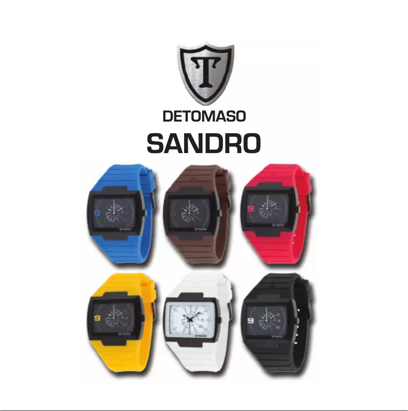 Page 1 de la notice Manuel utilisateur Detomaso Sandro