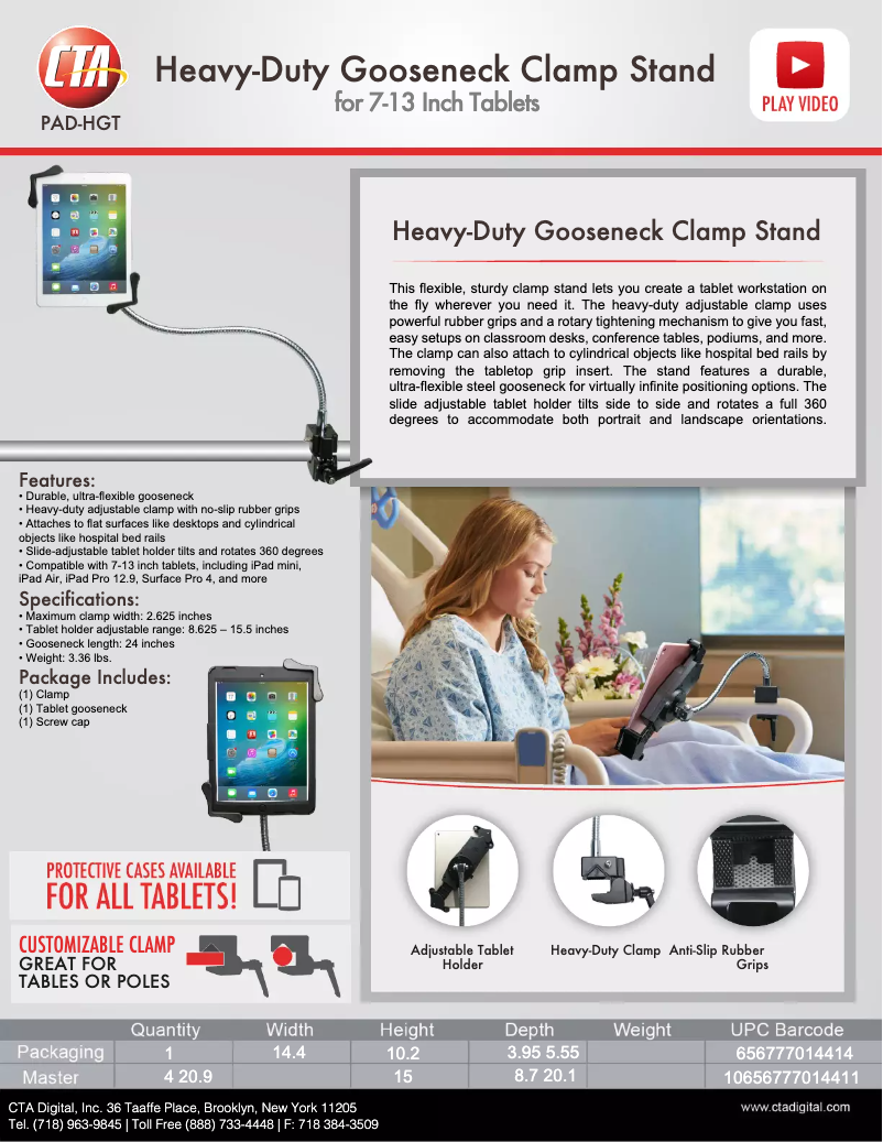 Page 1 de la notice Brochure CTA Digital PAD-HGT