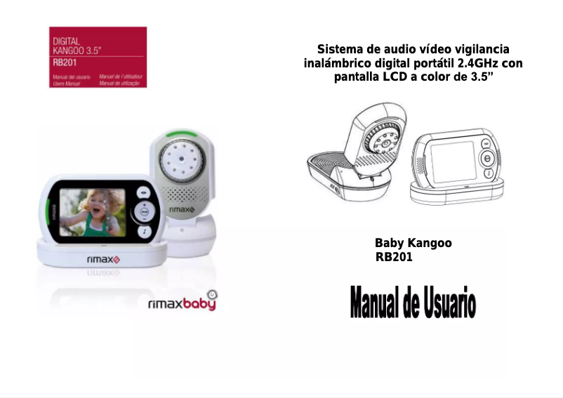 Page n°1 - Manuel utilisateur Rimax Baby Kangoo RB201