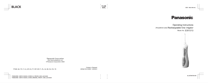 Page 1 de la notice Manuel utilisateur Panasonic EW1313