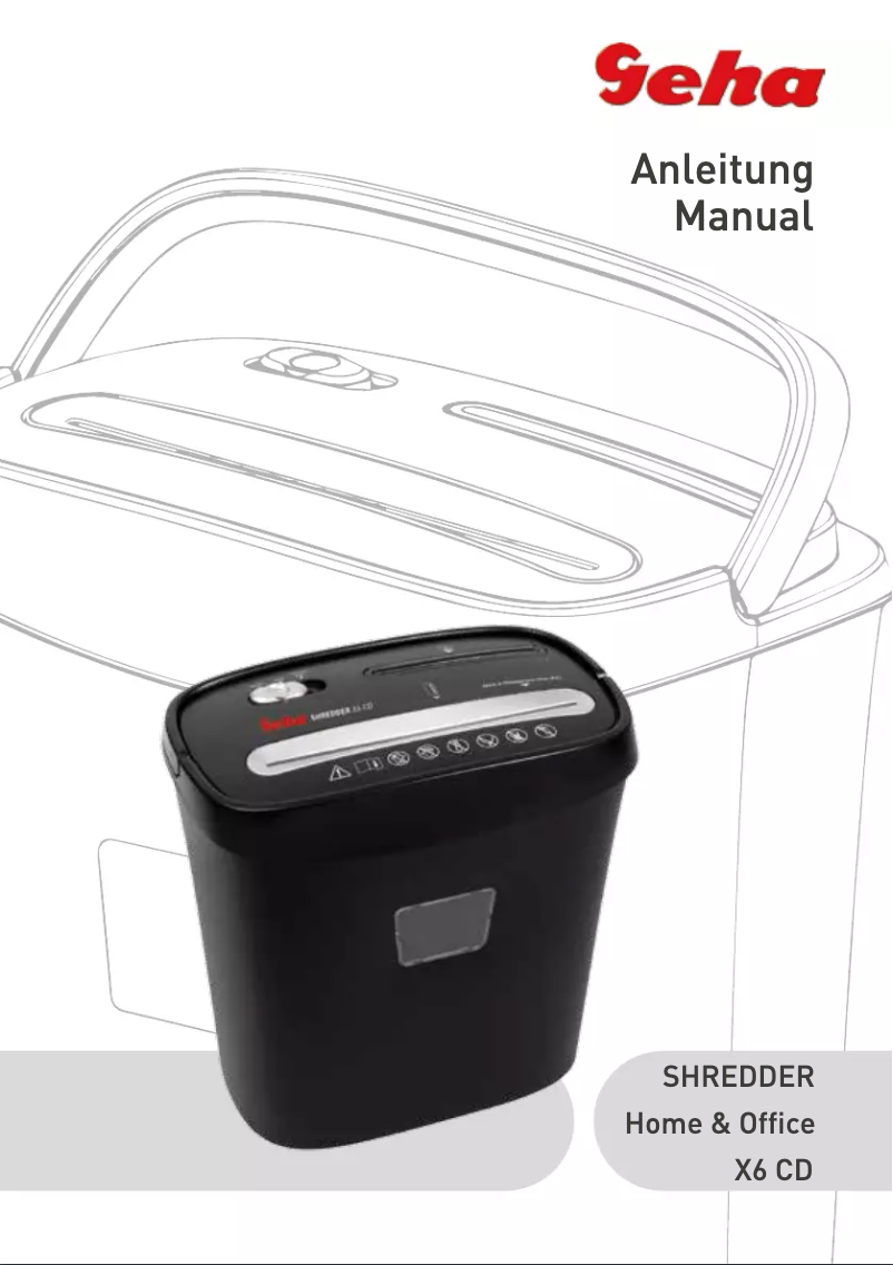 Página 1 del manual Manual de usuario Geha Home & Office X6 CD