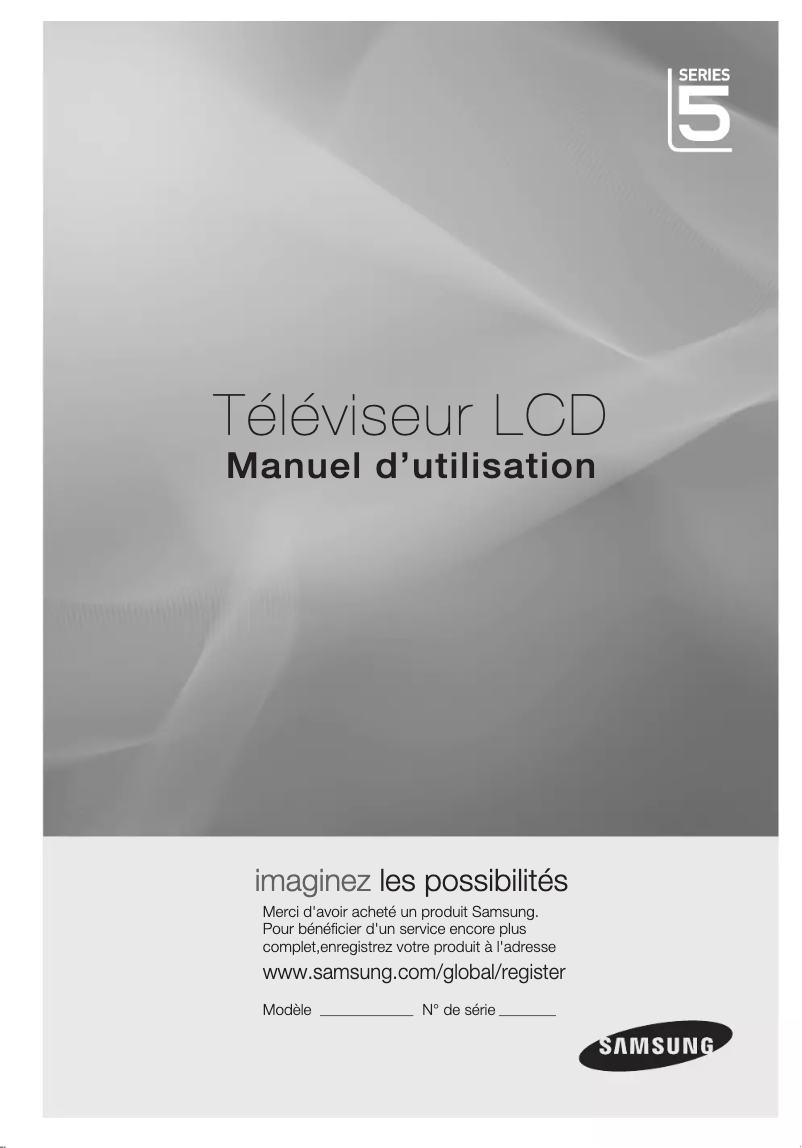 Image de la première page du manuel de l'appareil LA32C530F1R