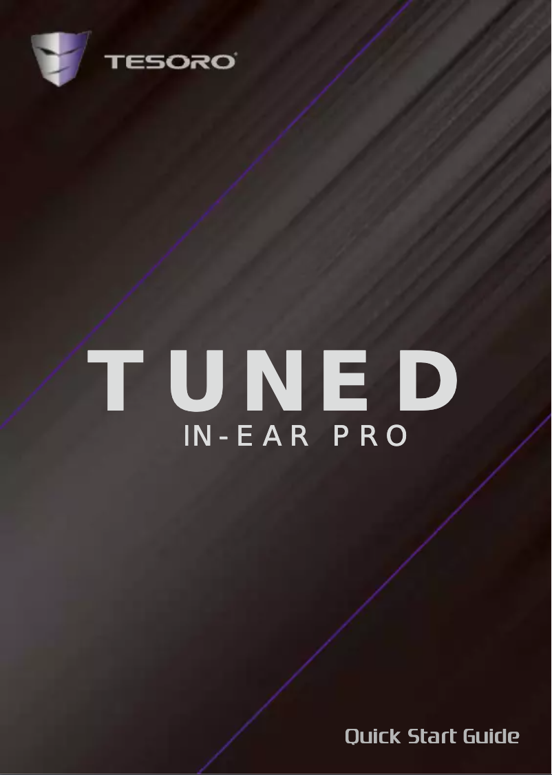Page 1 de la notice Manuel utilisateur Tesoro Tuned In-Ear Pro