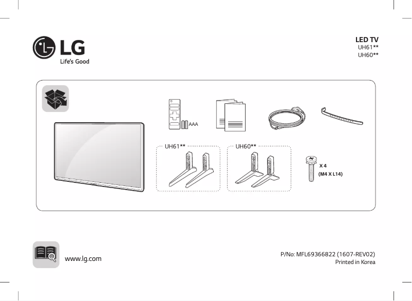 Página 1 del manual Manual de usuario LG 49UH603V