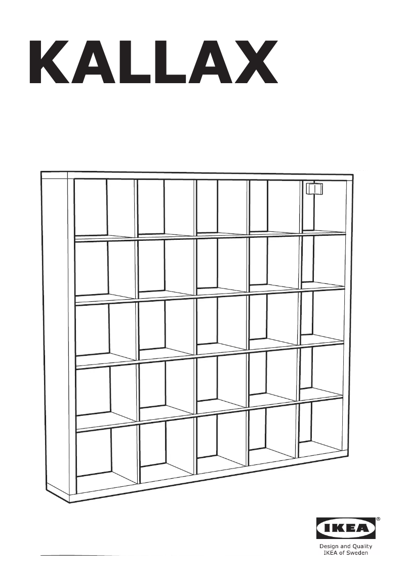 Image de la première page du manuel de l'appareil KALLAX