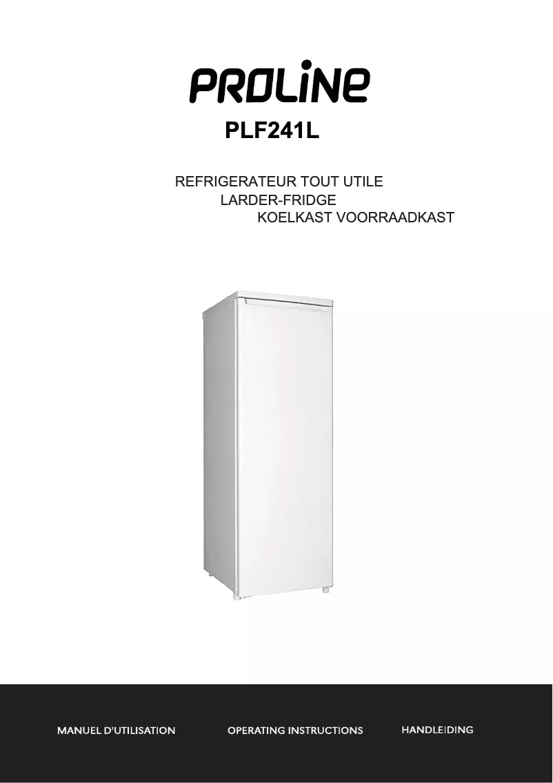 Page 1 de la notice Manuel utilisateur Proline PLF241L