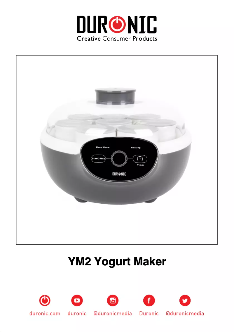 Page 1 de la notice Manuel utilisateur Duronic TVB123M