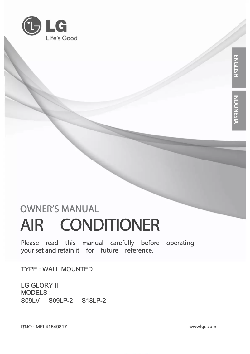 Page 1 de la notice Manuel utilisateur LG SN18LP-2