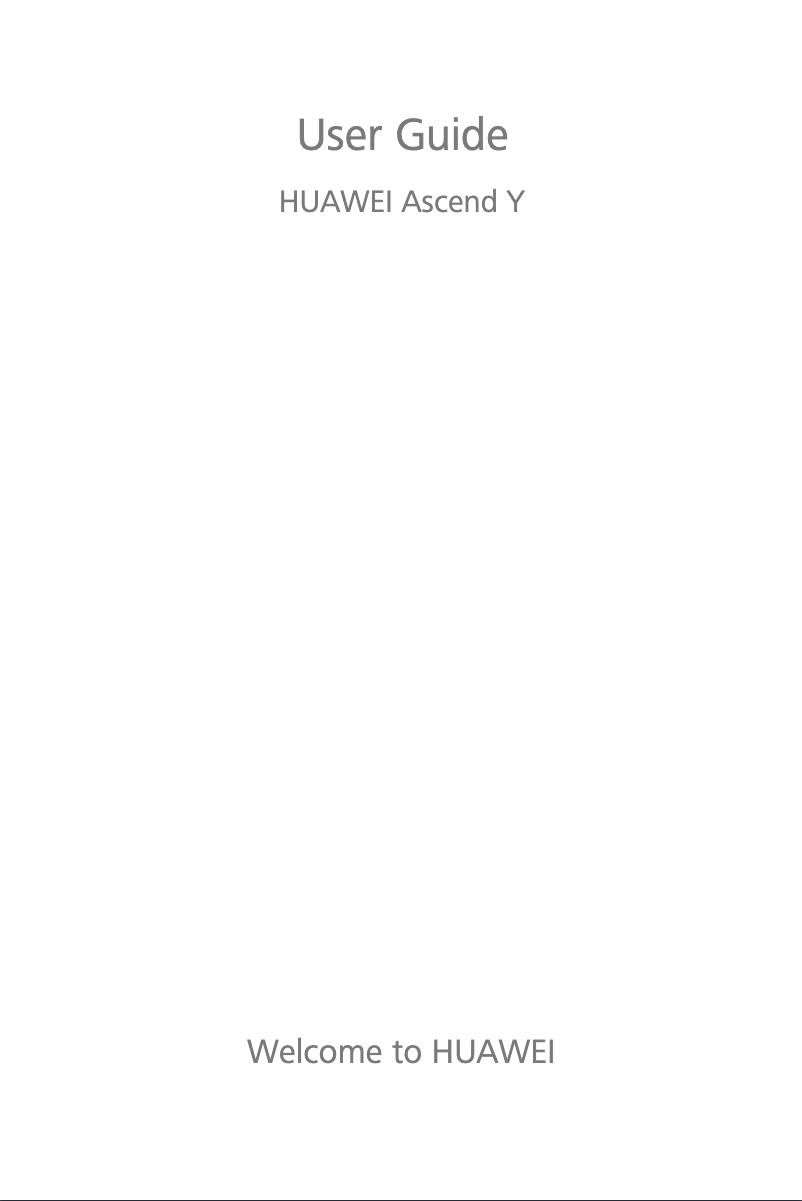 Image de la première page du manuel de l'appareil Ascend Y M866