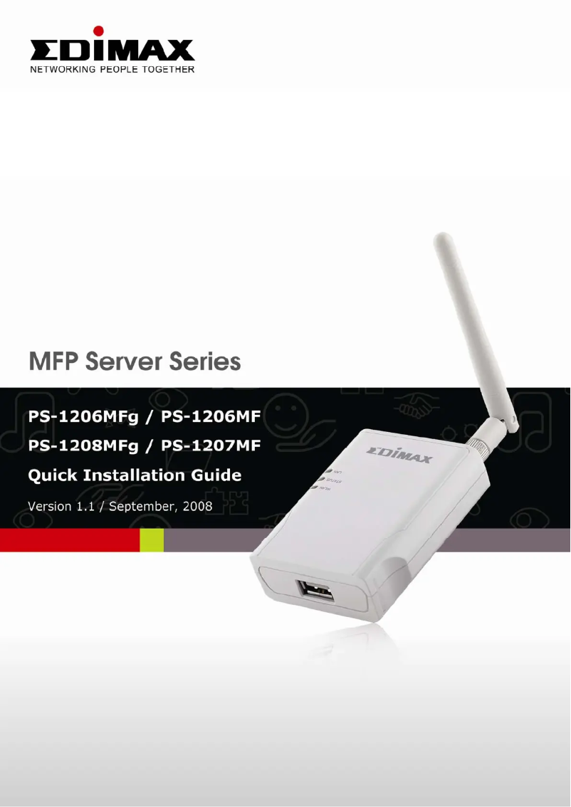 Image de la première page du manuel de l'appareil PS-1206MFg