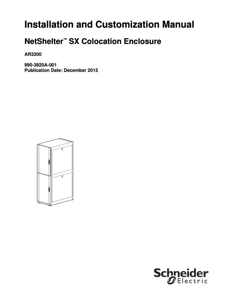 Página 1 del manual Manual de usuario APC NetShelter SX AR3200