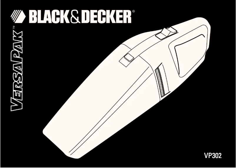 Image de la première page du manuel de l'appareil Dustbuster VP302