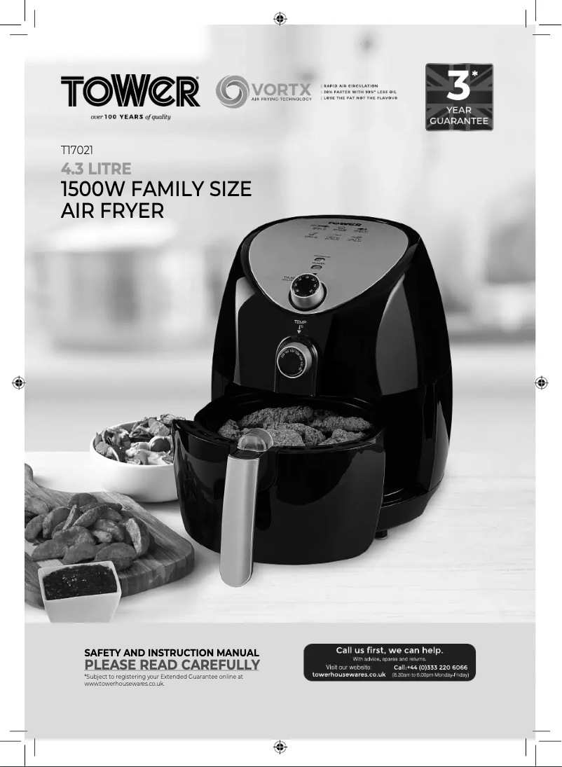 Page 1 de la notice Manuel utilisateur Tower Vortx T17021