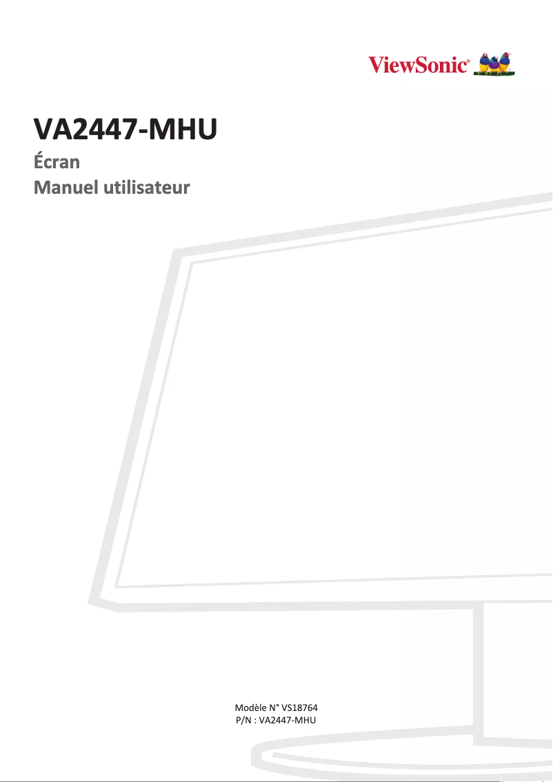 Image de la première page du manuel de l'appareil VA2447-MHU