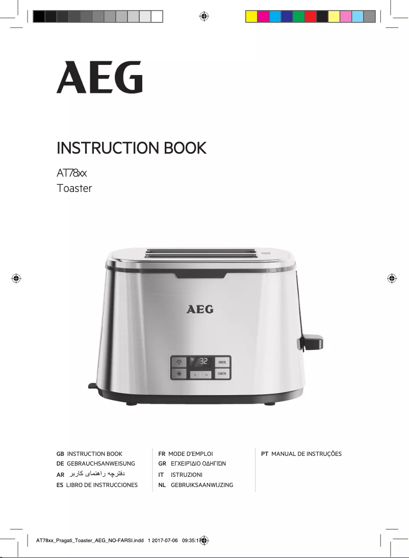 Image de la première page du manuel de l'appareil AT7800-U