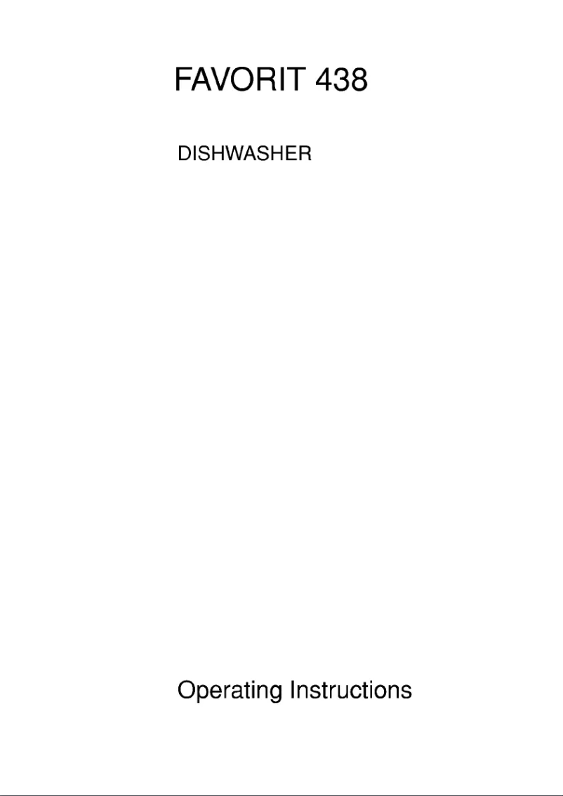 Página 1 del manual Manual de usuario AEG Favorit 438