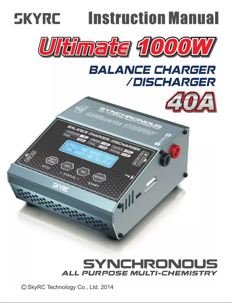 Image de la première page du manuel de l'appareil Ultimate 1000W