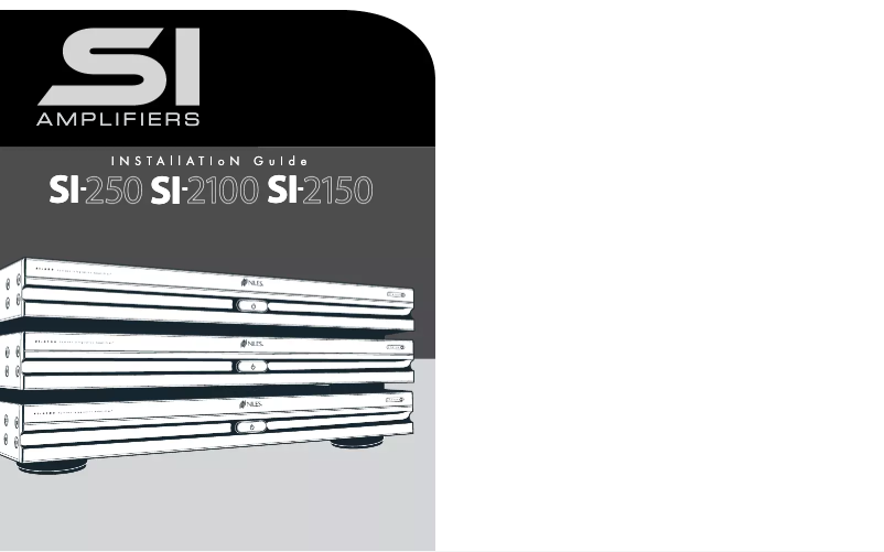 Image de la première page du manuel de l'appareil SI-250