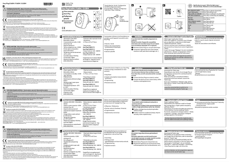 Page 1 de la notice Manuel utilisateur Delta Dore Easy Plug G13EM