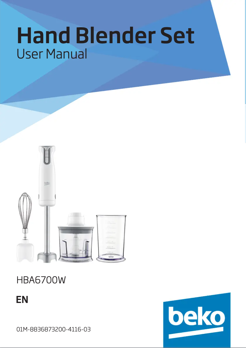 Image de la première page du manuel de l'appareil HBA6700