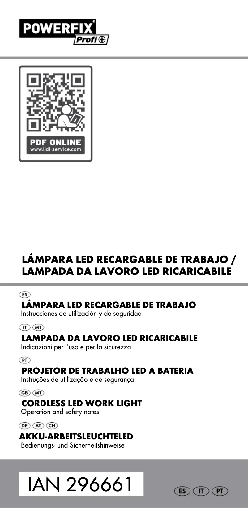 Page n°1 - Manuel utilisateur Powerfix IAN 308712