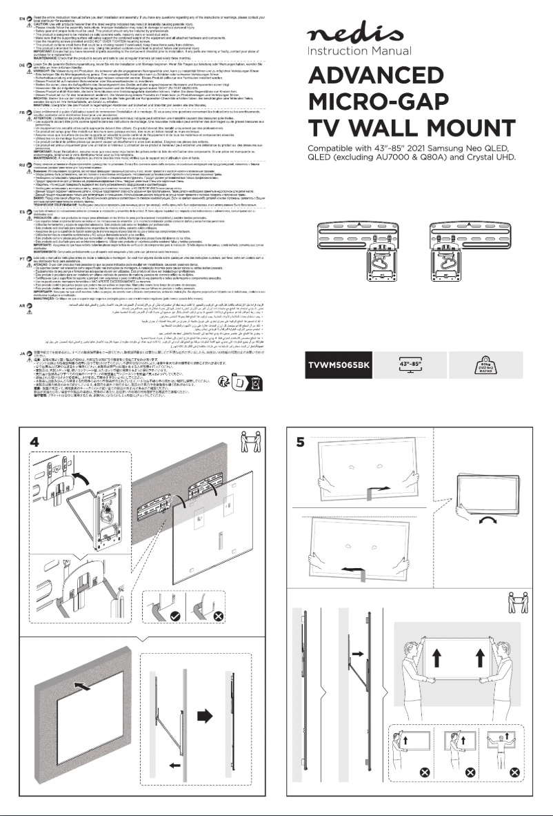 Page n°1 - Manuel utilisateur Nedis TVWM5065BK