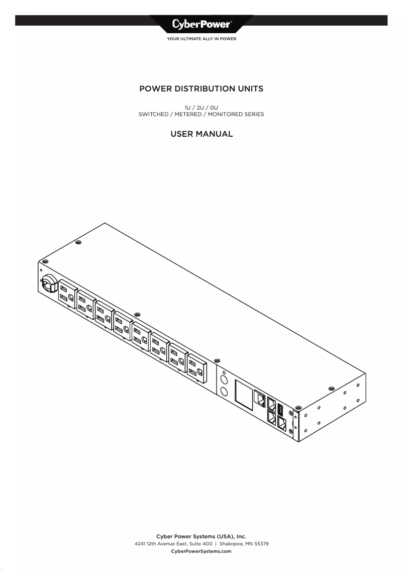 Page n°1 - Informations de garantie CyberPower PDU41005
