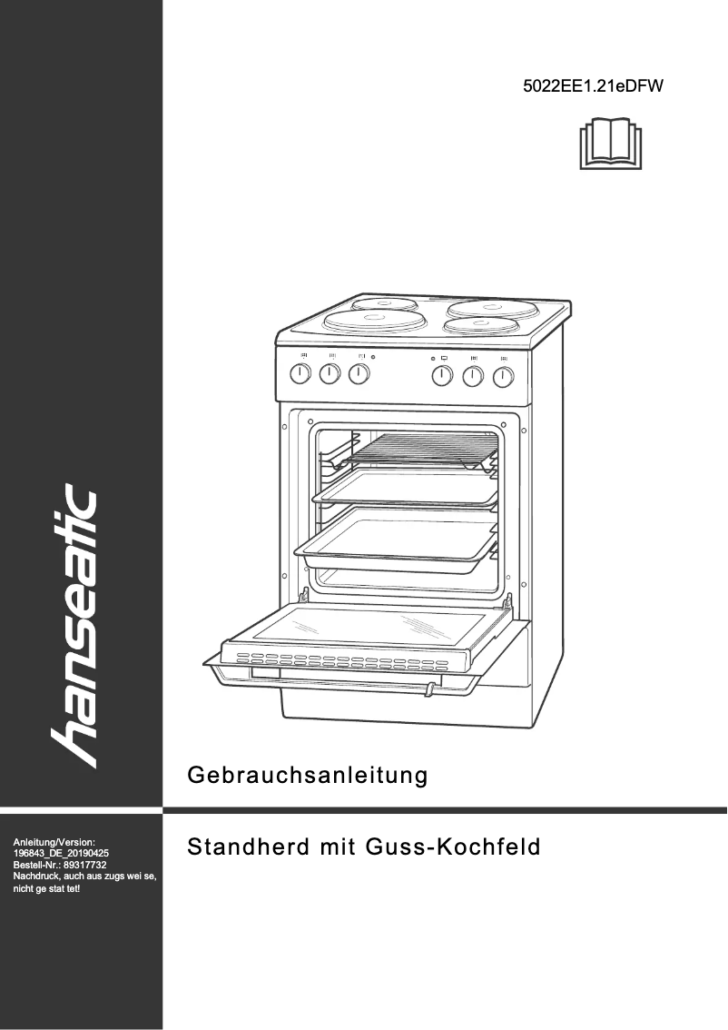 Page 1 de la notice Manuel utilisateur Hanseatic 5022EE1.21eDFW