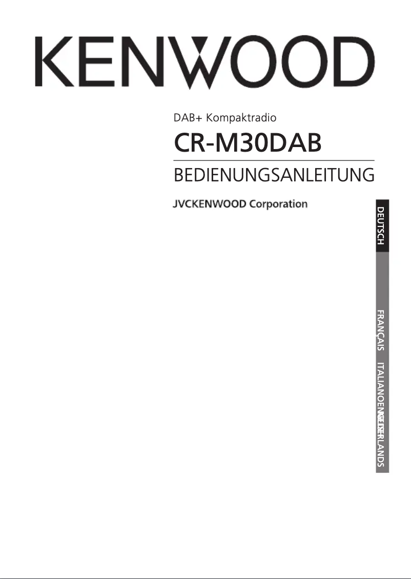 Imagen de la primera página del manual del dispositivo CR-M30DAB