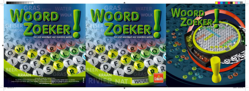 Page 1 de la notice Manuel utilisateur Goliath Woordzoeker