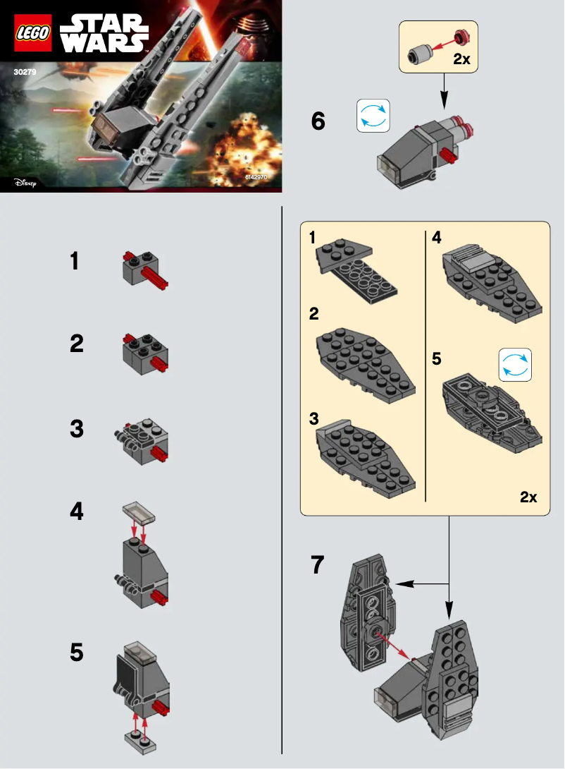 Page n°1 - Manuel utilisateur Lego Star Wars 30279