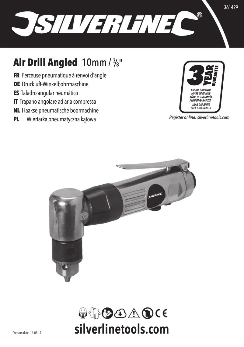 Page 1 de la notice Manuel utilisateur Silverline 361429