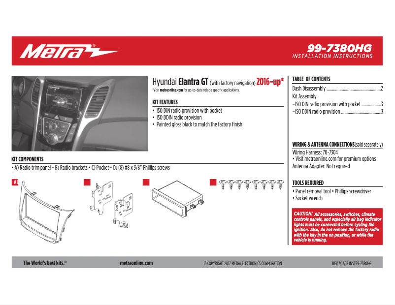 Página 1 del manual Manual de usuario Metra 99-7380HG