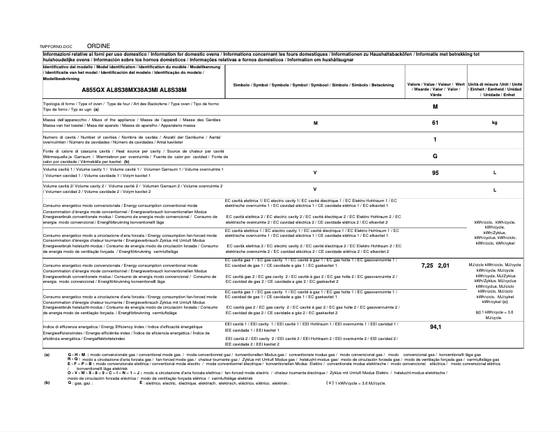 Image de la première page du manuel de l'appareil A855GX