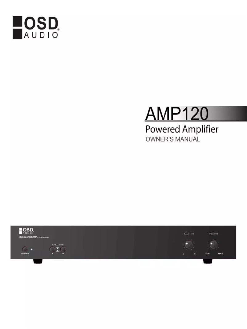 Image de la première page du manuel de l'appareil AMP120