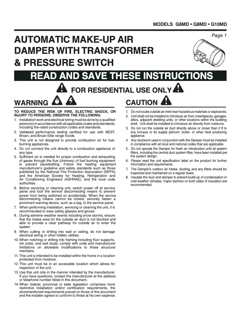 Page n°1 - Guide d'installation Viking VBCV54238