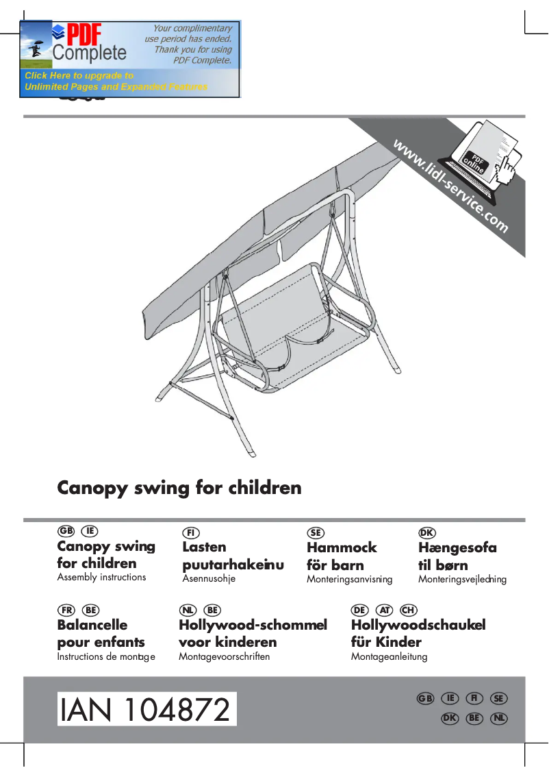 Page 1 de la notice Manuel utilisateur Florabest IAN 104872