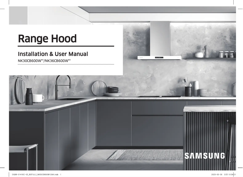 Page 1 de la notice Manuel utilisateur Samsung NK30CB600WCG