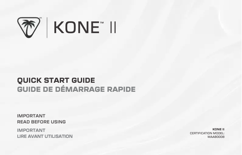 Page n°1 - Manuel utilisateur Roccat Kone II