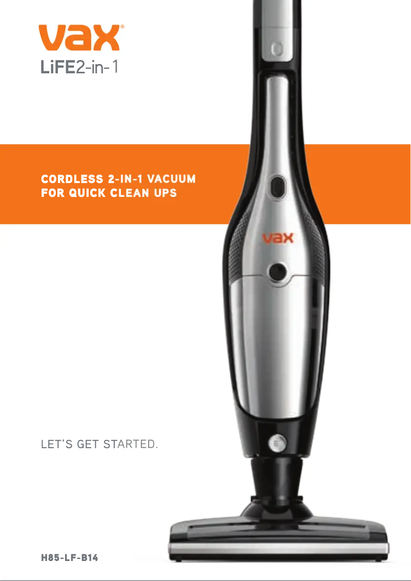 Page 1 de la notice Manuel utilisateur Vax LiFE 2-in-1 H85-LF-B14