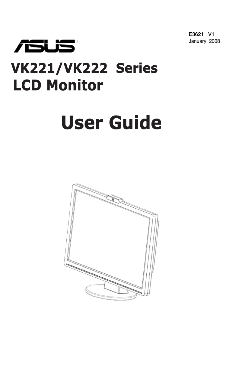 Page 1 de la notice Manuel utilisateur Asus VK222U