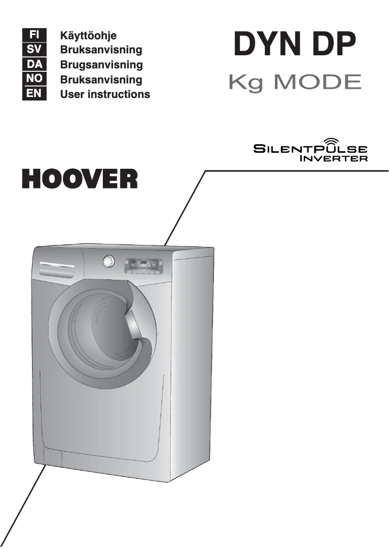 Page 1 de la notice Manuel utilisateur Hoover DYN 10144DP3-S