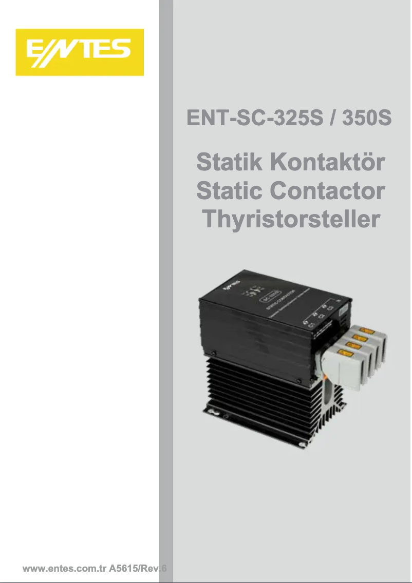 Page 1 de la notice Manuel utilisateur ENTES ENT-SC-350