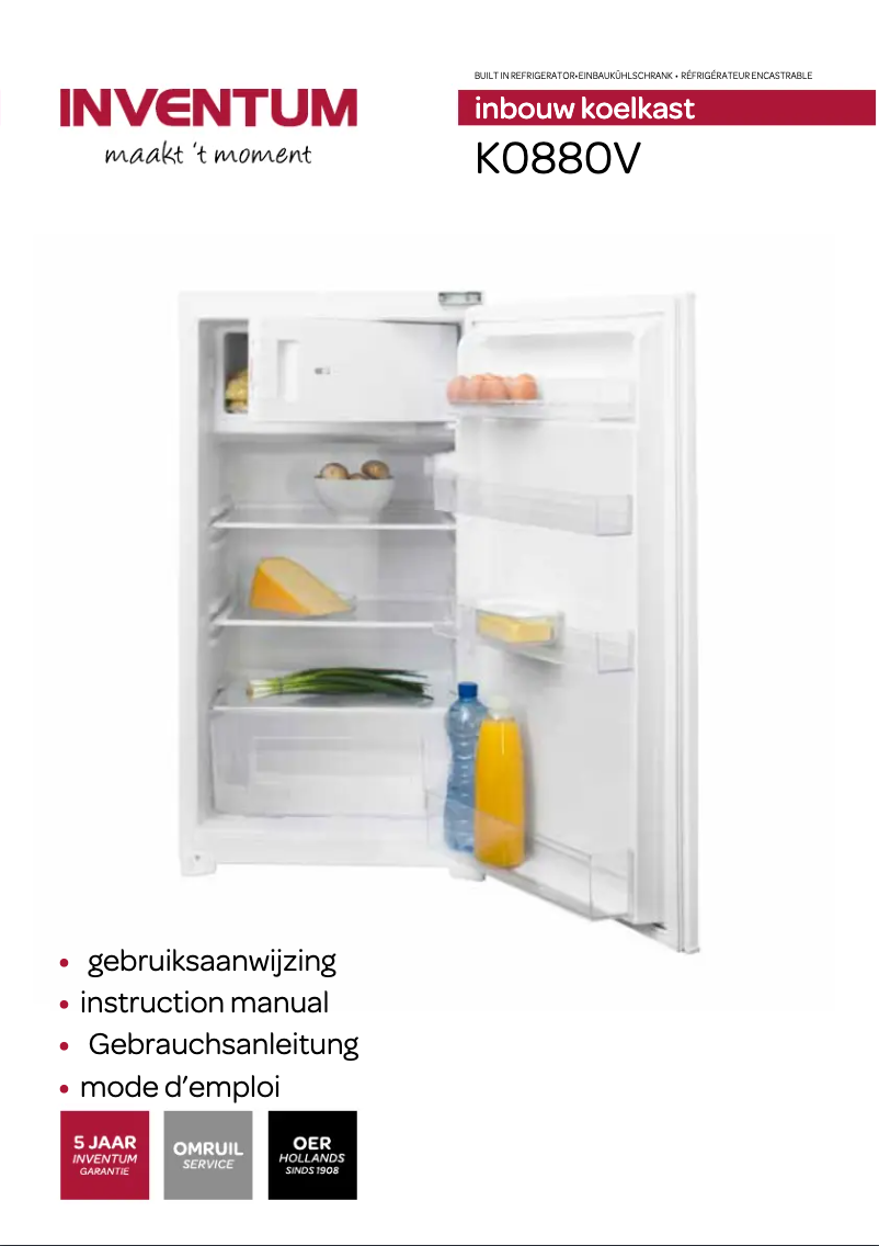 Image de la première page du manuel de l'appareil K0880V