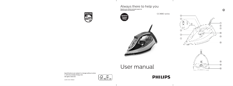 Page n°1 - Manuel utilisateur Philips Azur Pro GC4884